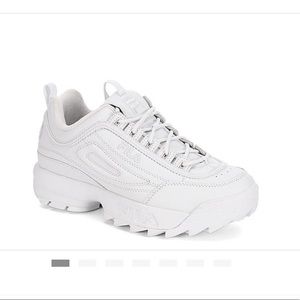 Fila Disruptor II Premium Size 7 White/White